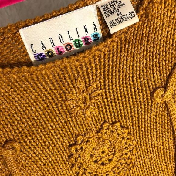 Carolina Colours Vintage Solid Chunky Knit Sweater - Picture 4 of 4